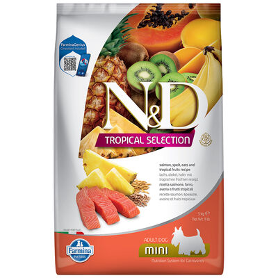 ND Tropical Selection Somon ve Meyveli Mini Irk Köpek Maması 5 Kg