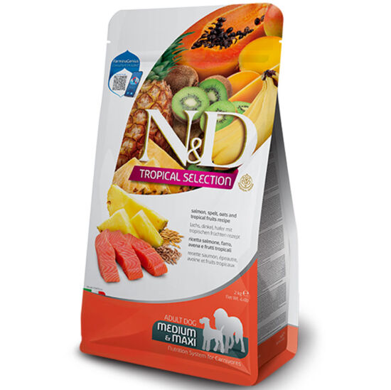 ND Tropical Somon ve Meyve Orta ve Büyük Irk Köpek Maması 10 Kg