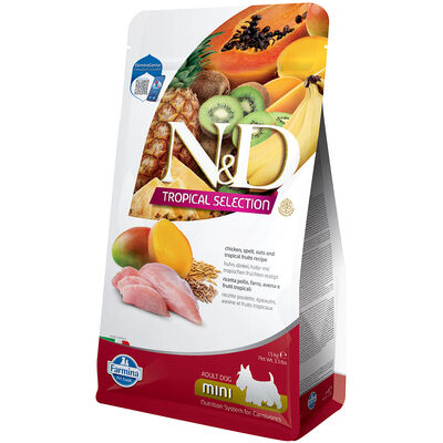 ND Tropical Selection Tavuk ve Meyveli Mini Irk Köpek Maması 1,5 Kg - 1