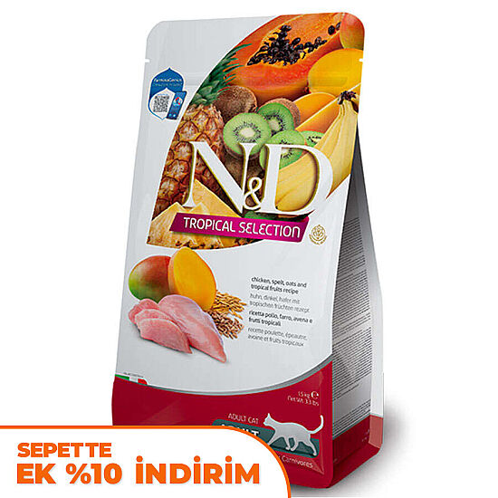 ND Tropical Selection Tavuklu ve Meyveli Kedi Maması 1,5 Kg - 1