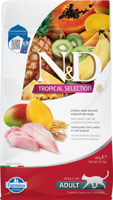 ND Tropical Selection Tavuklu ve Meyveli Kedi Maması 300 Gr