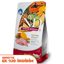 ND Tropical Selection Tavuk ve Meyveli Kısırlaştırılmış Kedi Maması 10 Kg - N&D