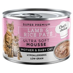 Chefs Choice - New Chefs Choice Mother Babycat Mousse Anne ve Yavru Kedi Yaş Maması 200 Gr