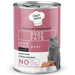 Chefs Choice Pate Beef Biftekli Tahılsız Ezme Kedi Yaş Maması 400 Gr - 2