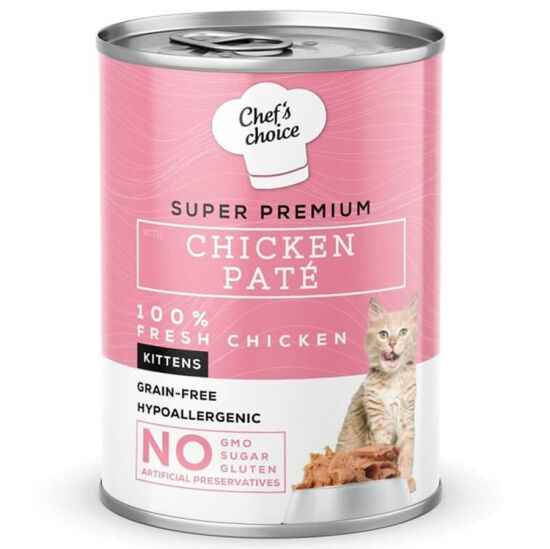 Chefs Choice Pate Kitten Chicken Tavuklu Tahılsız Ezme Yavru Kedi Yaş Maması 400 Gr - 2