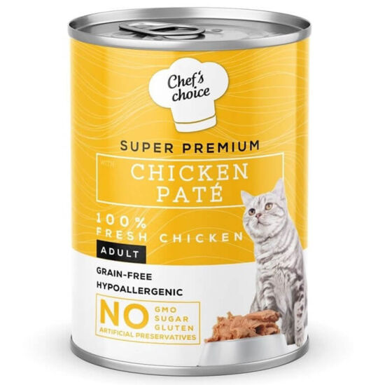 Chefs Choice Pate Chicken Tavuklu Tahılsız Ezme Kedi Yaş Maması 400 Gr - 2