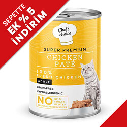 Chefs Choice - New Chefs Choice Pate Chicken Tavuklu Tahılsız Ezme Kedi Yaş Maması 400 Gr