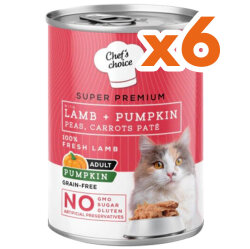 Chefs Choice Pate Kuzu Etli ve Sebzeli Ezme Kedi Yaş Maması 400 Gr x 6 Adet - 2