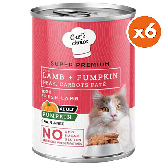 Chefs Choice Pate Kuzu Etli ve Sebzeli Ezme Kedi Yaş Maması 400 Gr x 6 Adet - 2