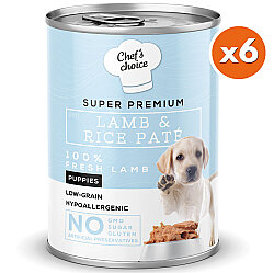 New Chefs Choice Pate Lamb Rice Puppy Kuzu Pirinçli Yavru Köpek Yaş Maması 400 Gr x 6 Adet - 2