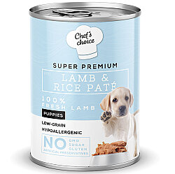 New Chefs Choice Pate Lamb Rice Puppy Kuzu Pirinçli Yavru Köpek Yaş Maması 400 Gr - 2
