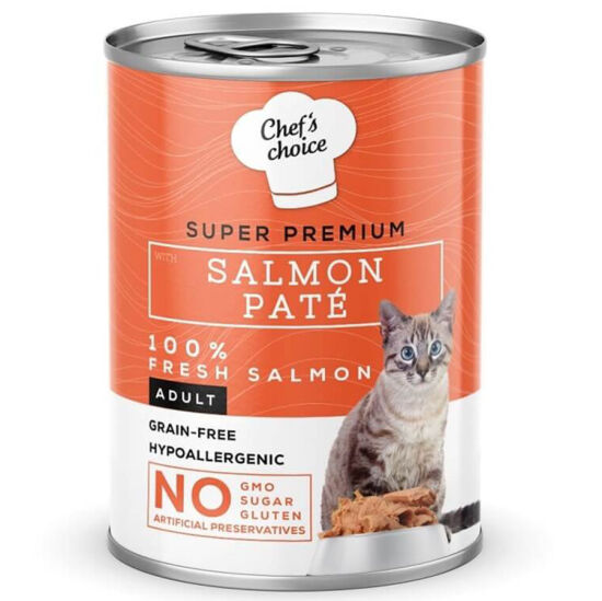 Chefs Choice Pate Salmon Somonlu Tahılsız Ezme Kedi Yaş Maması 400 Gr - 2