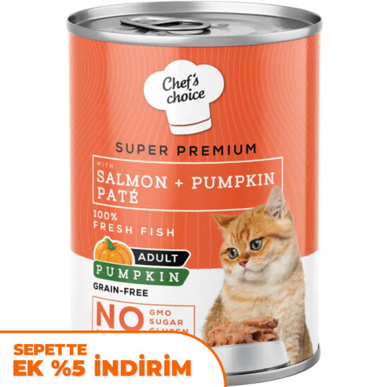 Chefs Choice Pate Somonlu ve Sebzeli Ezme Kedi Yaş Maması 400 Gr - 1