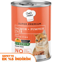 Chefs Choice Pate Somonlu ve Sebzeli Ezme Kedi Yaş Maması 400 Gr - Chefs Choice