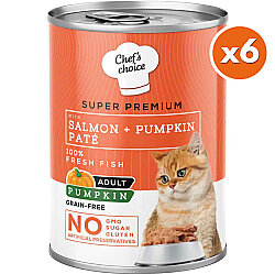 Chefs Choice Pate Somonlu ve Sebzeli Ezme Kedi Yaş Maması 400 Gr x 6 Adet - 2