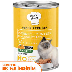 Chefs Choice Pate Tavuklu ve Sebzeli Ezme Kedi Yaş Maması 400 Gr - Chefs Choice