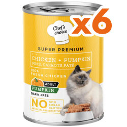 Chefs Choice Pate Tavuklu ve Sebzeli Ezme Kedi Yaş Maması 400 Gr x 6 Adet - 2