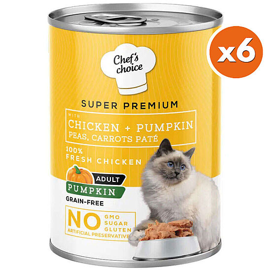 Chefs Choice Pate Tavuklu ve Sebzeli Ezme Kedi Yaş Maması 400 Gr x 6 Adet - 2