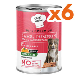 New Chefs Choice Pumpkin Pate Kuzu Balkabak ve Sebzeli Köpek Yaş Maması 400 Gr x 6 Adet - 2