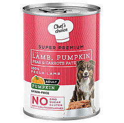 New Chefs Choice Pumpkin Pate Kuzu Balkabak ve Sebzeli Köpek Konservesi 400 Gr x 6 Adet - 3