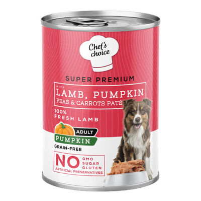 New Chefs Choice Pumpkin Pate Kuzu Balkabak ve Sebzeli Köpek Yaş Maması 400 Gr