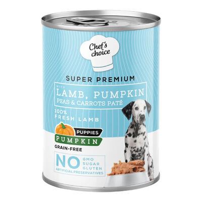 New Chefs Choice Pumpkin Pate Puppy Kuzu Balkabak Yavru Köpek Yaş Maması 400 Gr