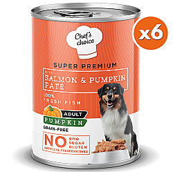 New Chefs Choice Pumpkin Pate Somon Balkabak ve Sebzeli Köpek Konservesi 400 Gr x 6 Adet - 2