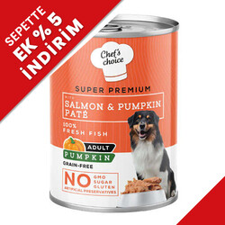 New Chefs Choice Pumpkin Pate Somon Balkabak ve Sebzeli Köpek Yaş Maması 400 Gr - Chefs Choice
