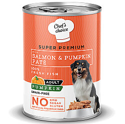 New Chefs Choice Pumpkin Pate Somon Balkabak ve Sebzeli Köpek Konservesi 400 Gr - 2