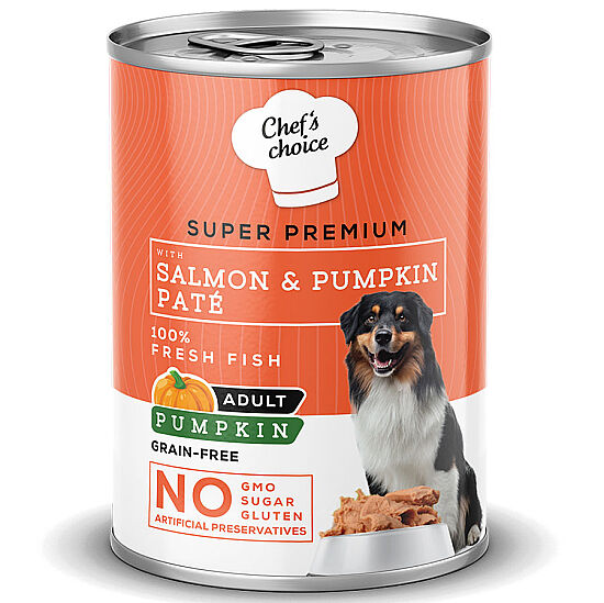 New Chefs Choice Pumpkin Pate Somon Balkabak ve Sebzeli Köpek Konservesi 400 Gr - 2