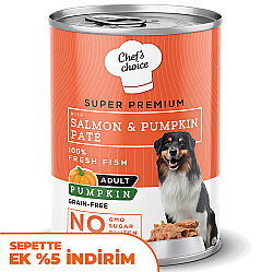 New Chefs Choice Pumpkin Pate Somon Balkabak ve Sebzeli Köpek Konservesi 400 Gr - Chefs Choice