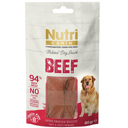 Nutri Canin - Nutri Canin Beef Biftek Etli Tahılsız Köpek Ödülü 80 Gr