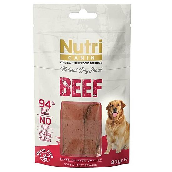 Nutri Canin Beef Biftek Etli Tahılsız Köpek Ödülü 80 Gr - 2