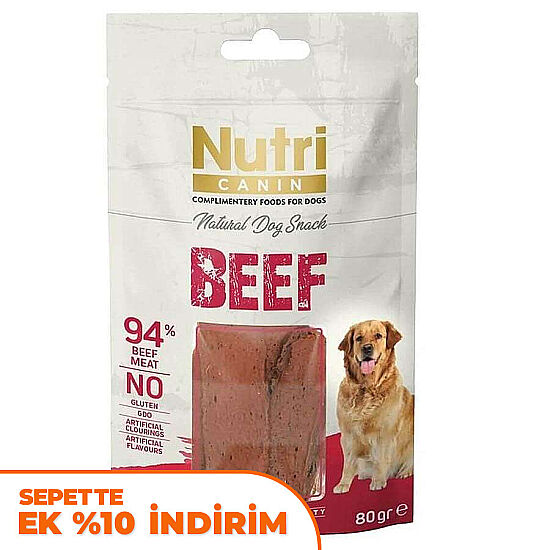 Nutri Canin Beef Biftek Etli Tahılsız Köpek Ödülü 80 Gr - 1