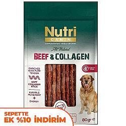 Nutri Canin Beef Collagen Yumuşak Biftekli Köpek Ödülü 80 Gr - Nutri Canin