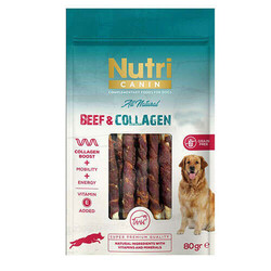 Nutri Canin - Nutri Canin Beef Collagen Yumuşak Biftekli Köpek Ödülü 80 Gr