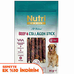 Nutri Canin Beef Collagen Stick Biftekli Köpek Ödülü 80 Gr - Nutri Canin