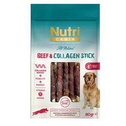 Nutri Canin - Nutri Canin Beef Collagen Stick Biftekli Köpek Ödülü 80 Gr