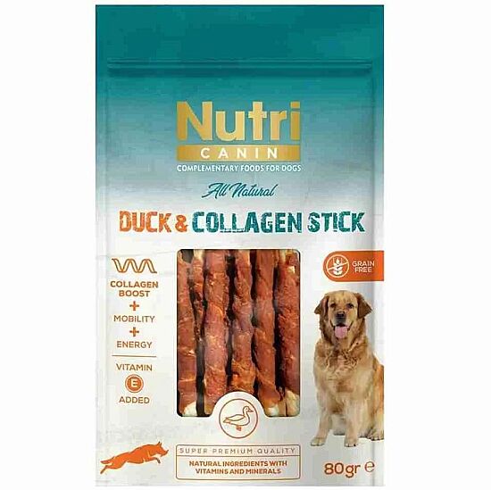 Nutri Canin Duck Collagen Stick Ördekli Köpek Ödülü 80 Gr - 1