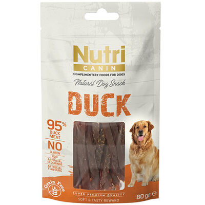 Nutri Canin Duck Ördek Etli Tahılsız Köpek Ödülü 80 Gr