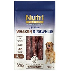 Nutri Canin Geyik Eti Sarılı Kemik Köpek Ödülü 80 Gr - Nutri Canin