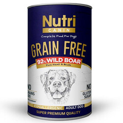 Nutri Canin - Nutri Canin Grain Free Tahılsız Yaban Domuzu Köpek Konservesi 400 Gr