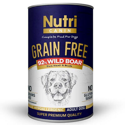 Nutri Canin Grain Free Tahılsız Yaban Domuzu Köpek Konservesi 400 Gr