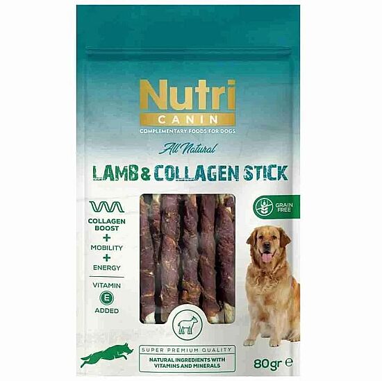 Nutri Canin Lamb Collagen Stick Kuzu Etli Köpek Ödülü 80 Gr - 1
