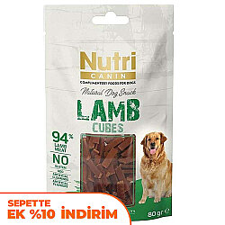 Nutri Canin Lamb Cubes Kuzu Etli Tahılsız Köpek Ödülü 80 Gr - Nutri Canin