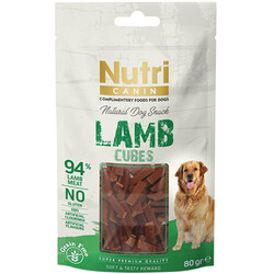 Nutri Canin - Nutri Canin Lamb Cubes Kuzu Etli Tahılsız Köpek Ödülü 80 Gr