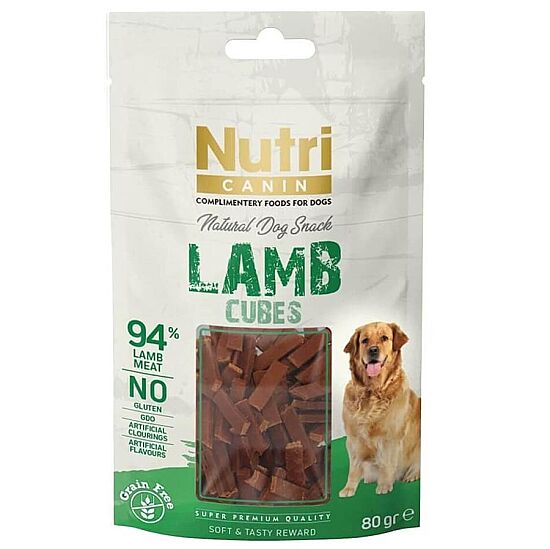 Nutri Canin Lamb Cubes Kuzu Etli Tahılsız Köpek Ödülü 80 Gr - 1