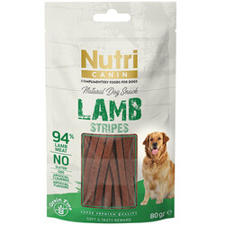 Nutri Canin - Nutri Canin Lamb Stripes Kuzu Etli Sticks Tahılsız Köpek Ödülü 80 Gr