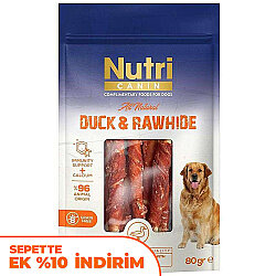 Nutri Canin Ördek Eti Sarılı Kemik Köpek Ödülü 80 Gr - Nutri Canin