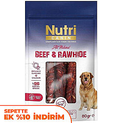 Nutri Canin Sığır Eti Sarılı Kemik Köpek Ödülü 80 Gr - Nutri Canin